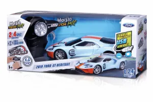 Maisto Tech 2.4Ghz Remote Control Premium Vehicle 1:24 2019 Ford GT-Heritage