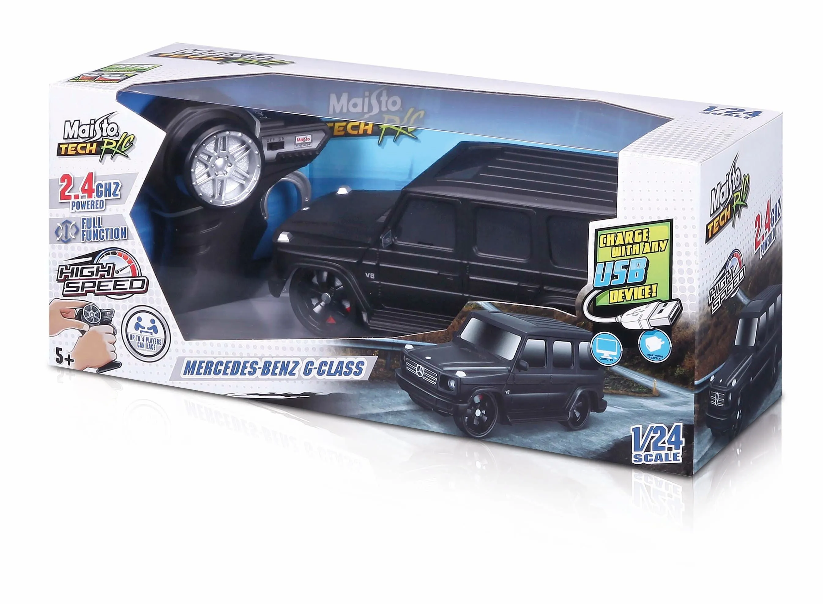 Maisto Tech 2.4Ghz Remote Control Premium Vehicle 1:24 Mercedes-Benz G-Class