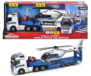 Majorette Grand Series 1:43 Volvo Police Truck & Airbus Police Helicopter