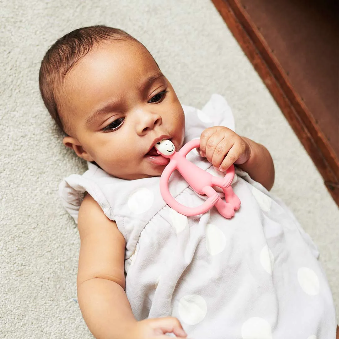 Matchstick Monkey Teether - Pink