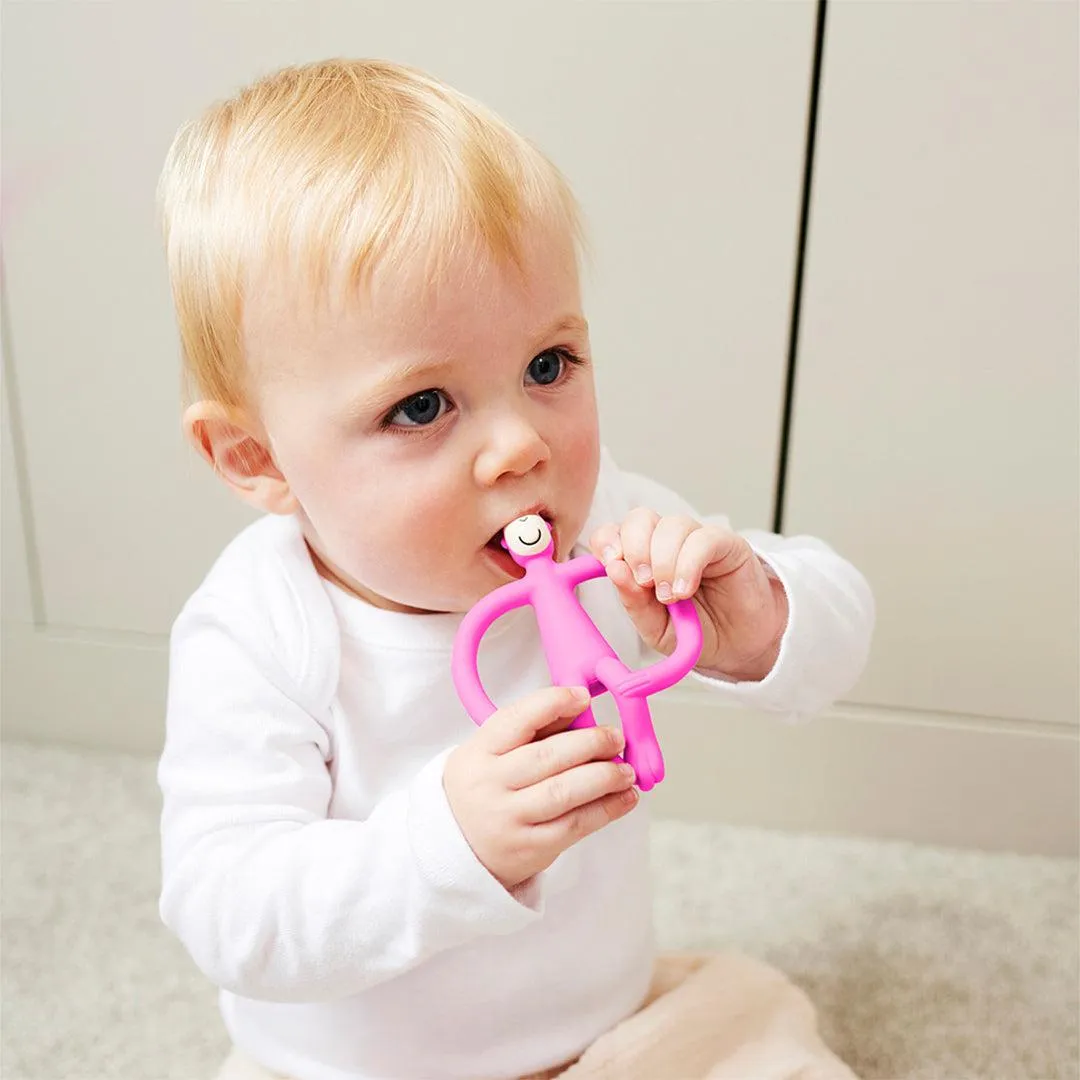 Matchstick Monkey Teether - Pink