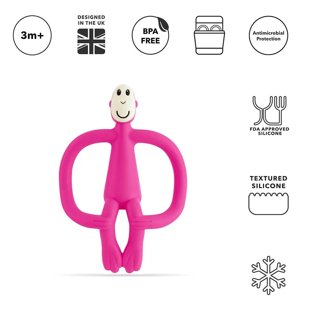 Matchstick Monkey Teether - Pink