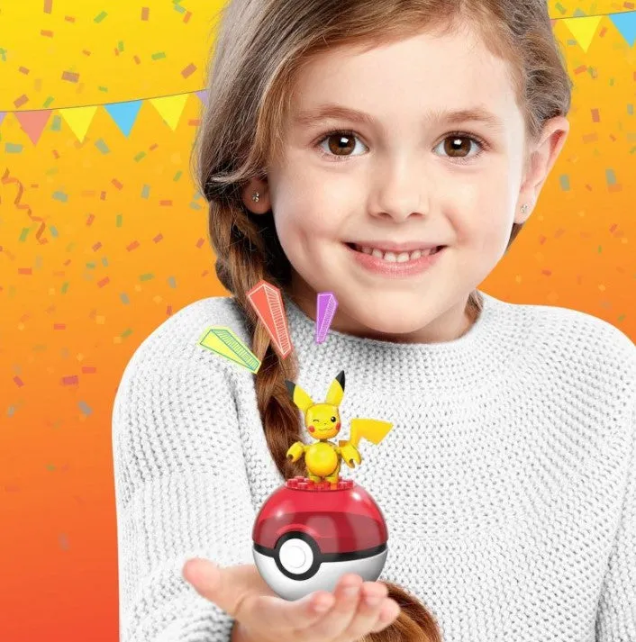 MEGA Construx Pokemon Evergreen Poke Ball - Pikachu