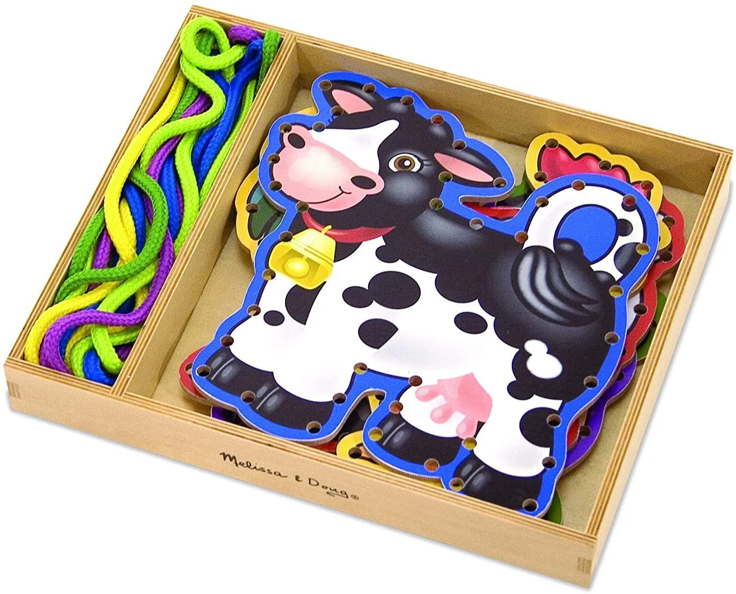 Melissa & Doug 13781 Animals Lace & Trace Farm Activity Set