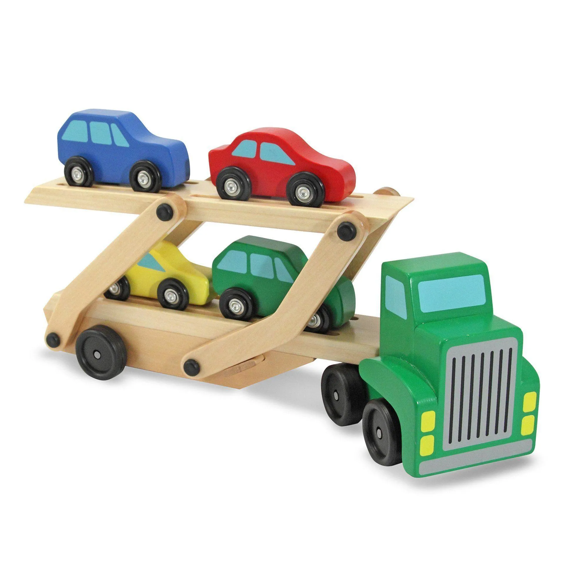 Melissa & Doug 14096 Car Carrier Truck & Cars Wooden Toy Set