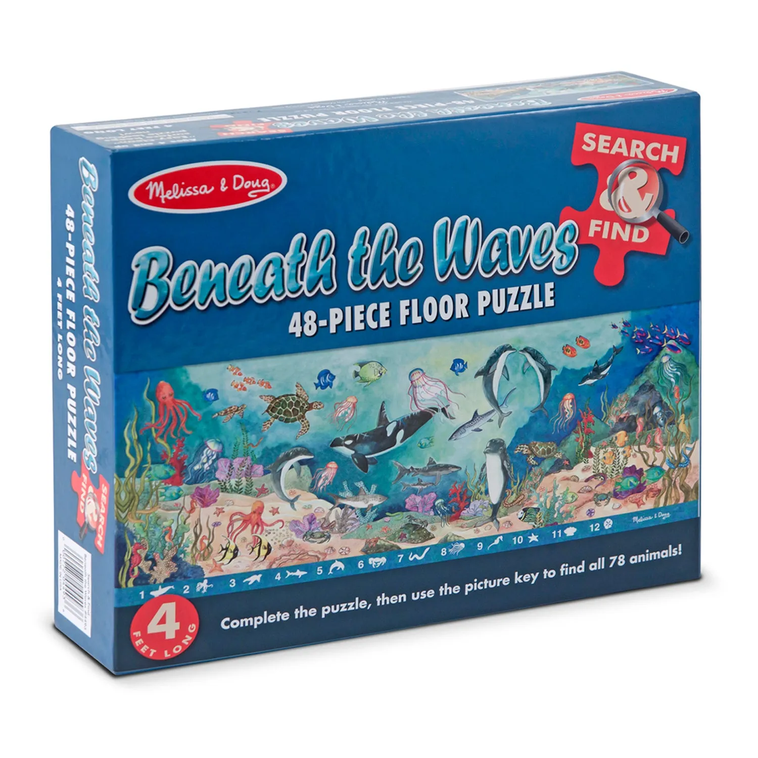 Melissa & Doug Beneath the Waves 48-Piece Floor Puzzle