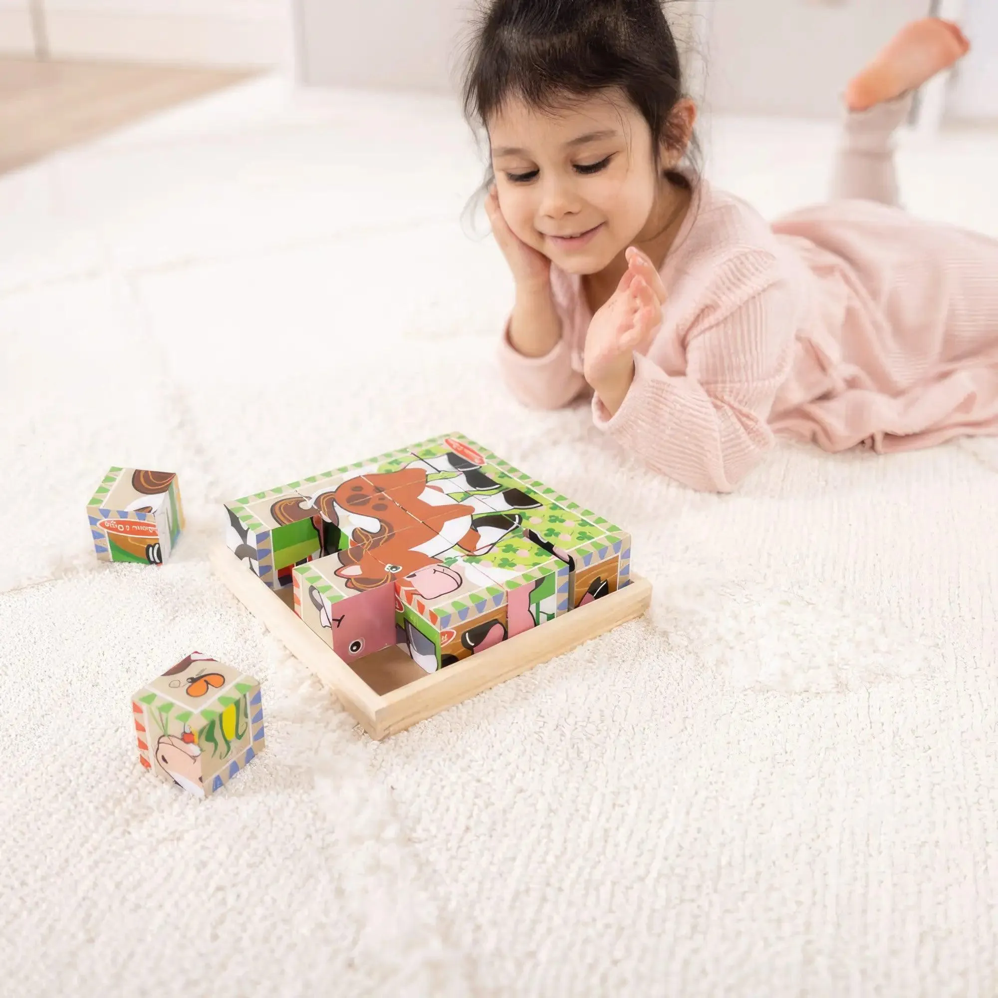 Melissa & Doug Farm Cube Puzzle