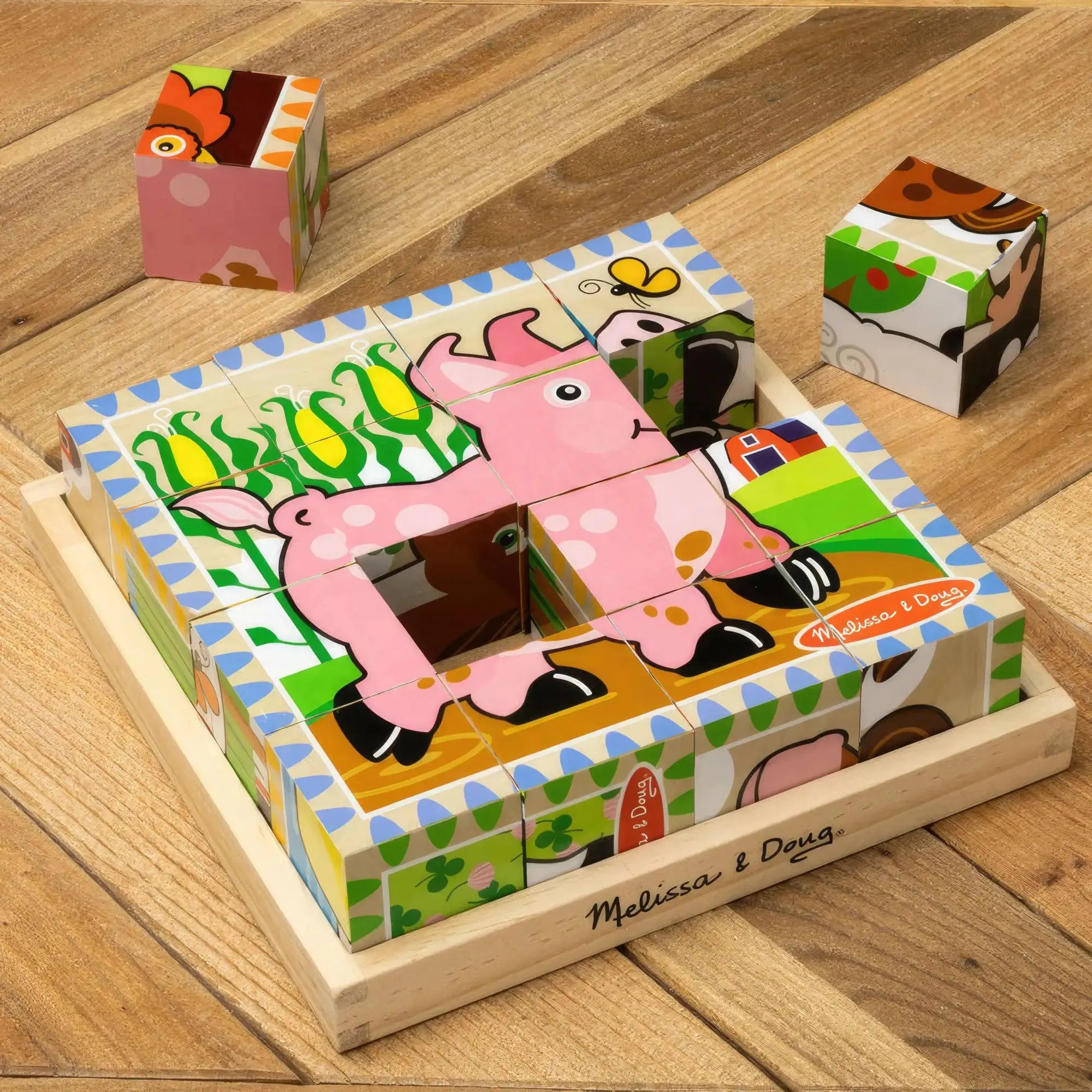 Melissa & Doug Farm Cube Puzzle