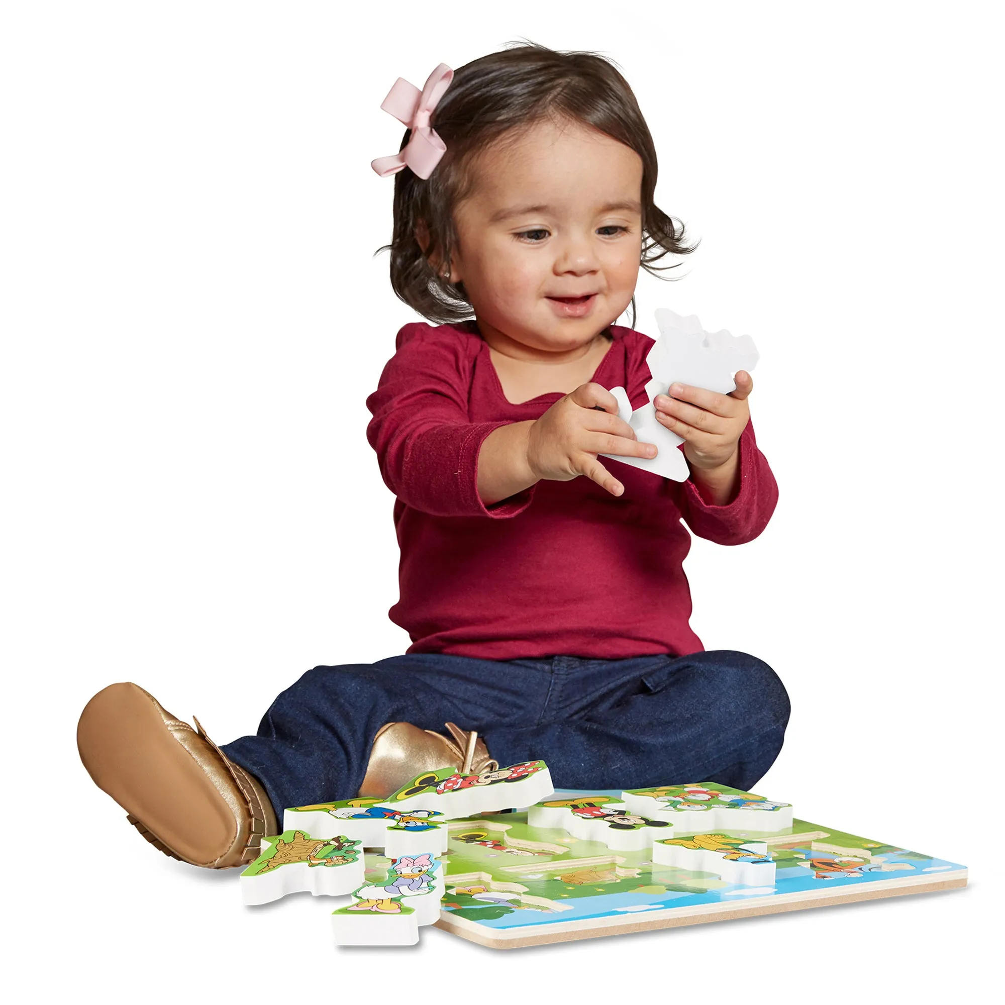 Melissa & Doug Mickey Mouse 8-Piece Wooden Chunky Puzzle