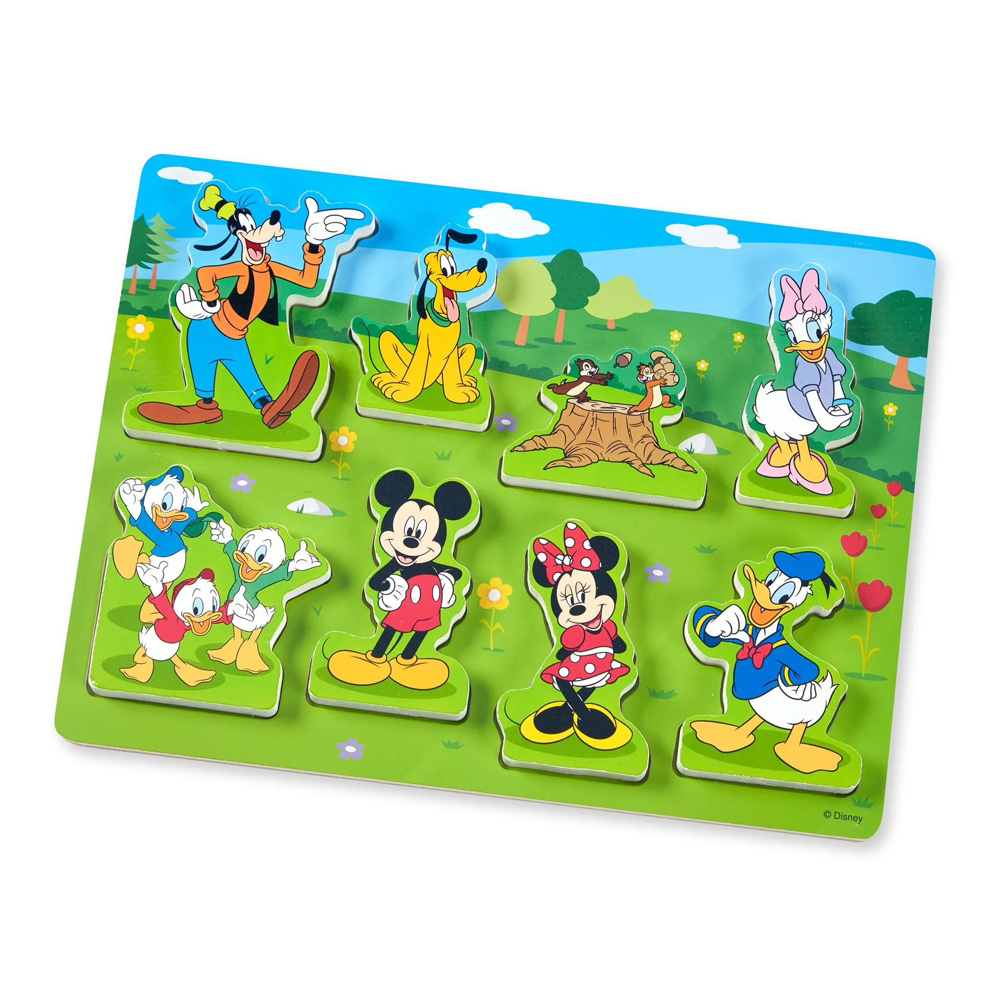 Melissa & Doug Mickey Mouse 8-Piece Wooden Chunky Puzzle