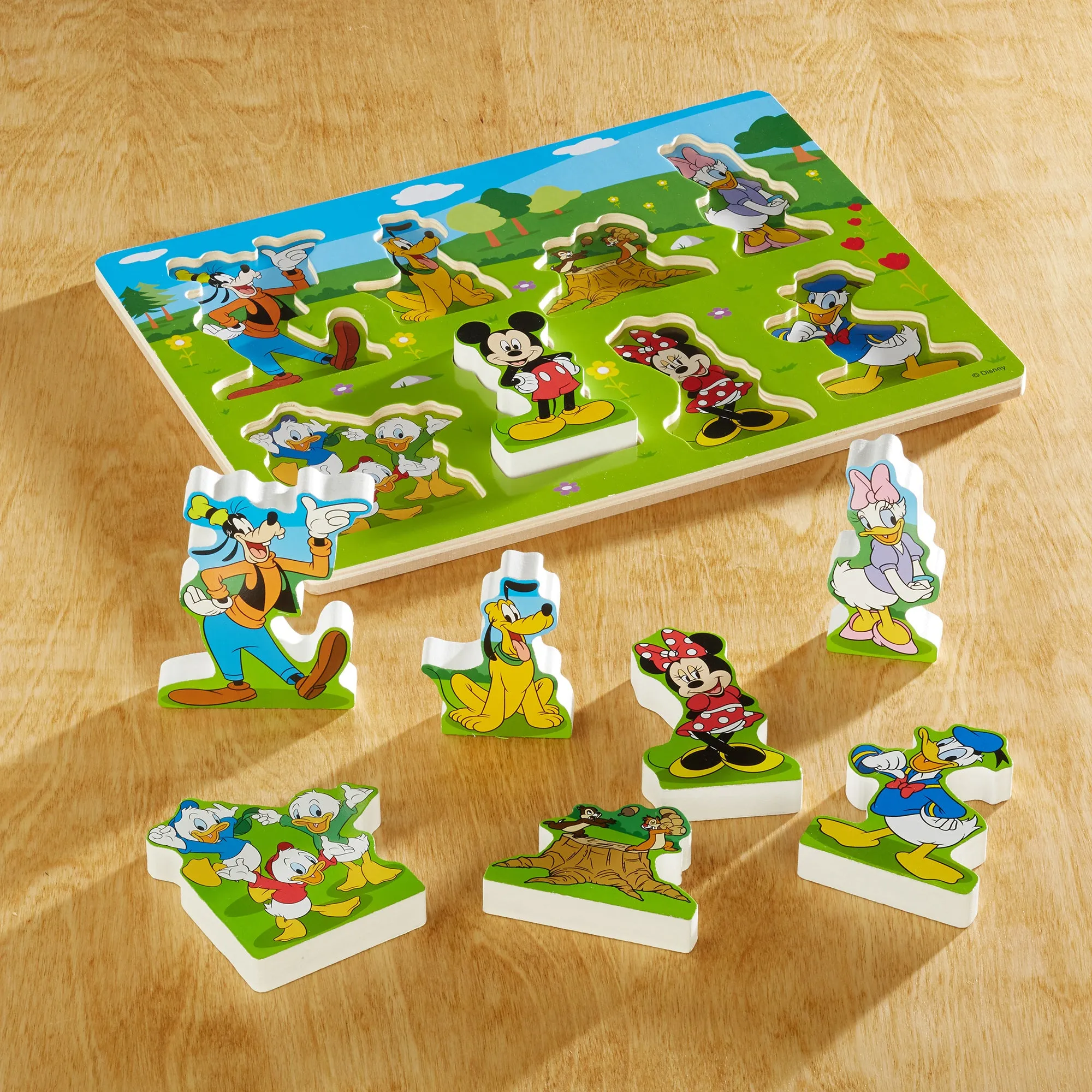 Melissa & Doug Mickey Mouse 8-Piece Wooden Chunky Puzzle