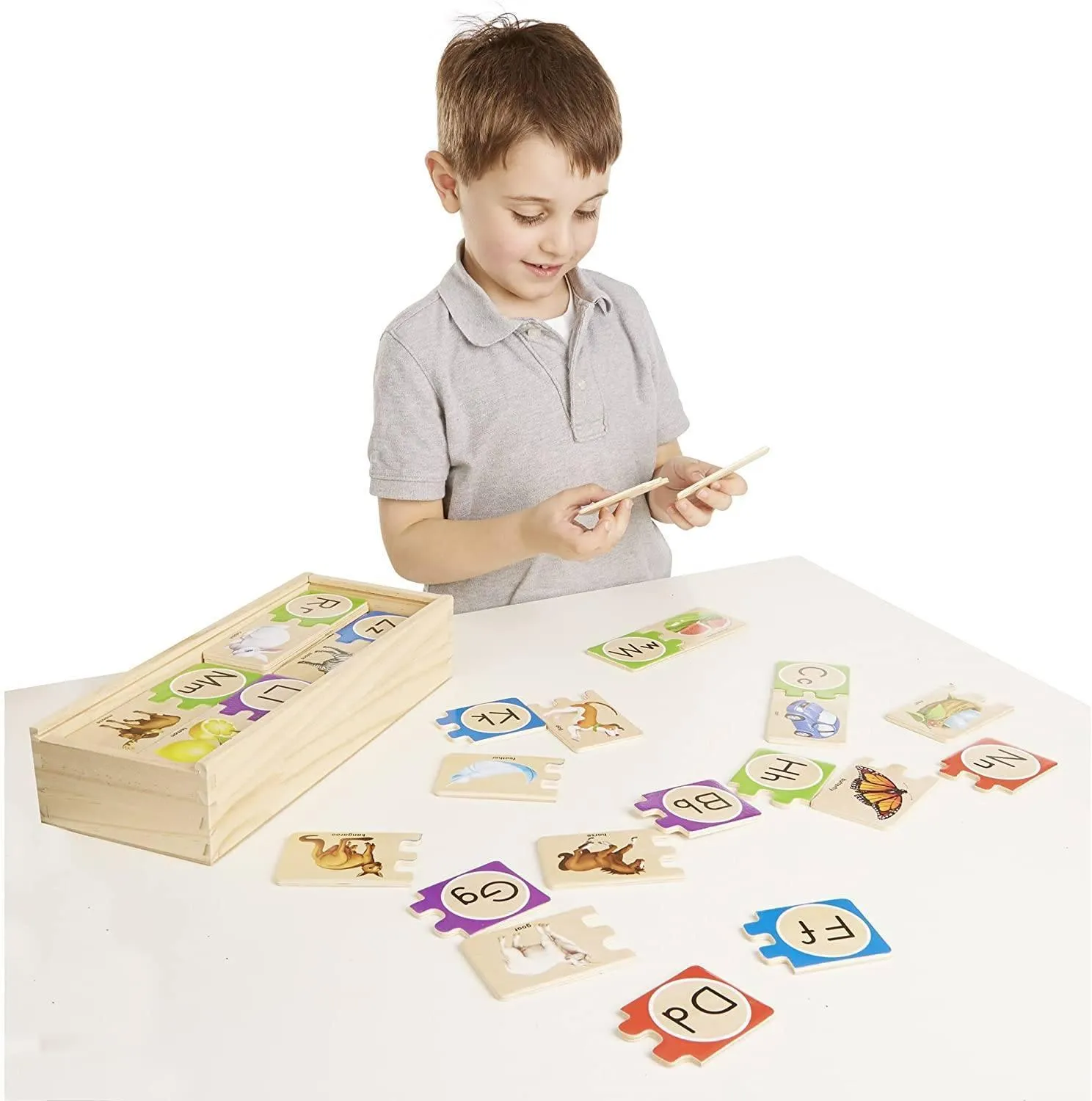 Melissa & Doug Self-Correcting Alphabet Letter Puzzles