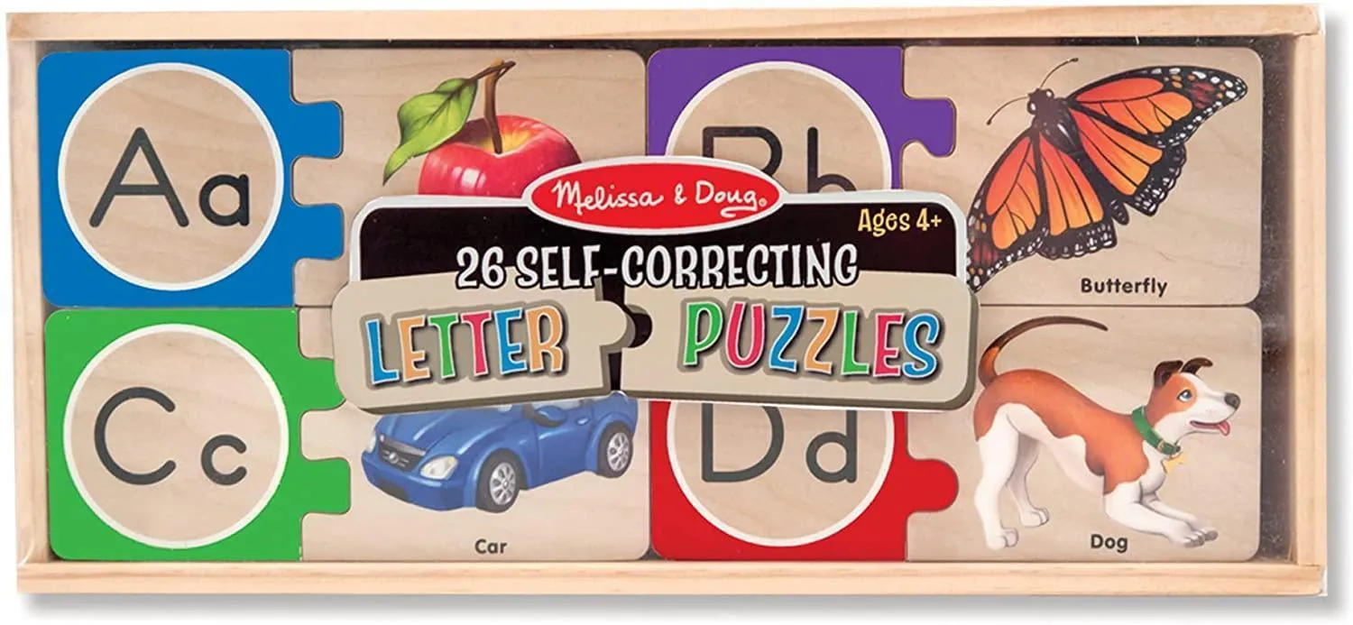 Melissa & Doug Self-Correcting Alphabet Letter Puzzles