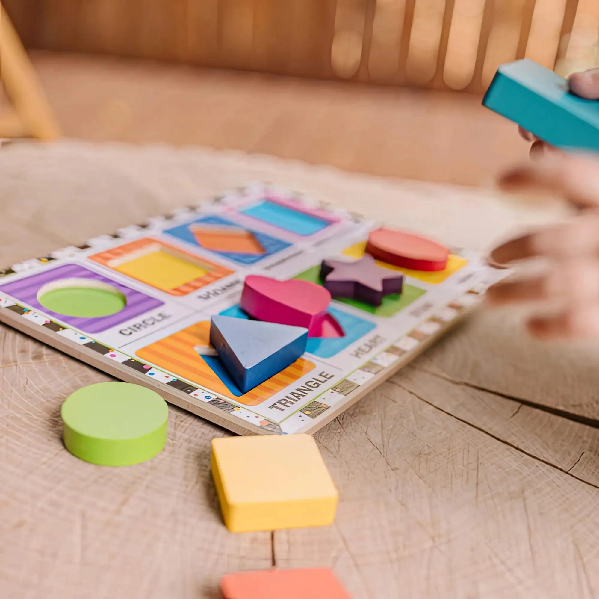 Melissa & Doug Shapes Chunky Puzzle - 8 Pieces