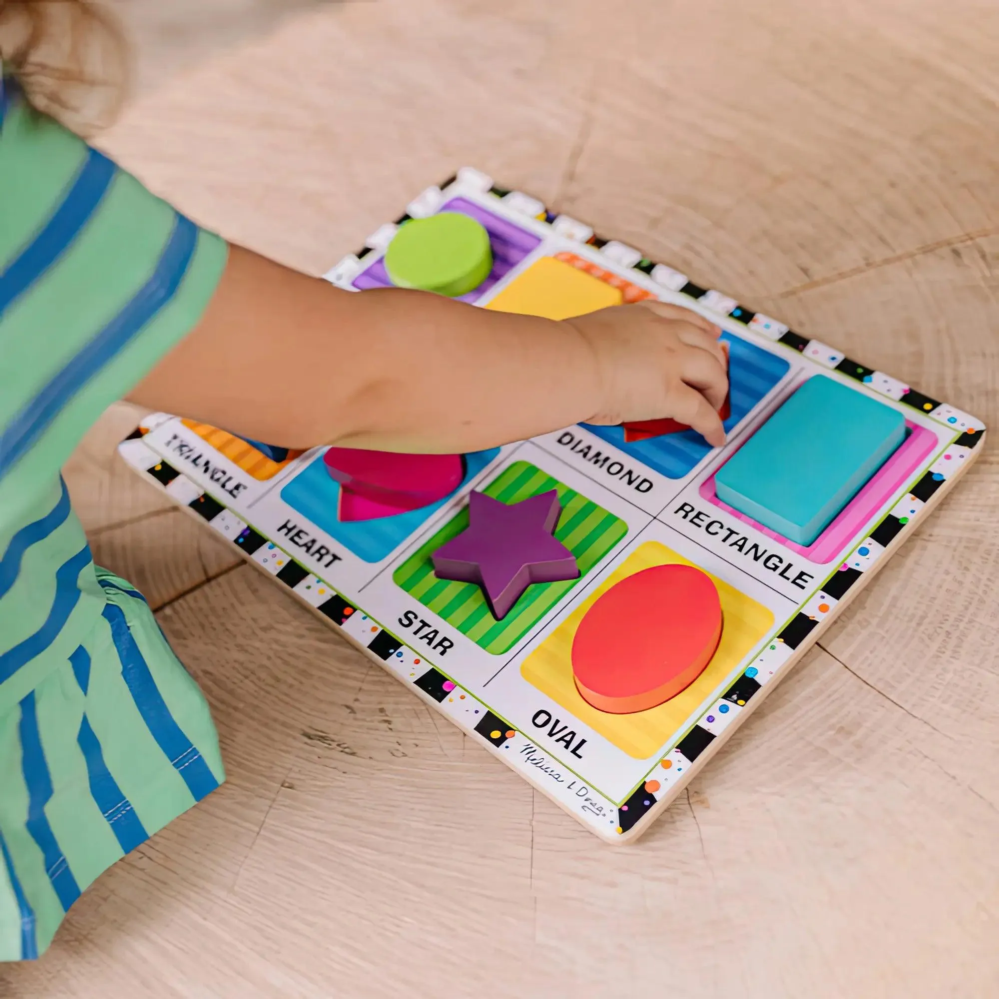 Melissa & Doug Shapes Chunky Puzzle - 8 Pieces