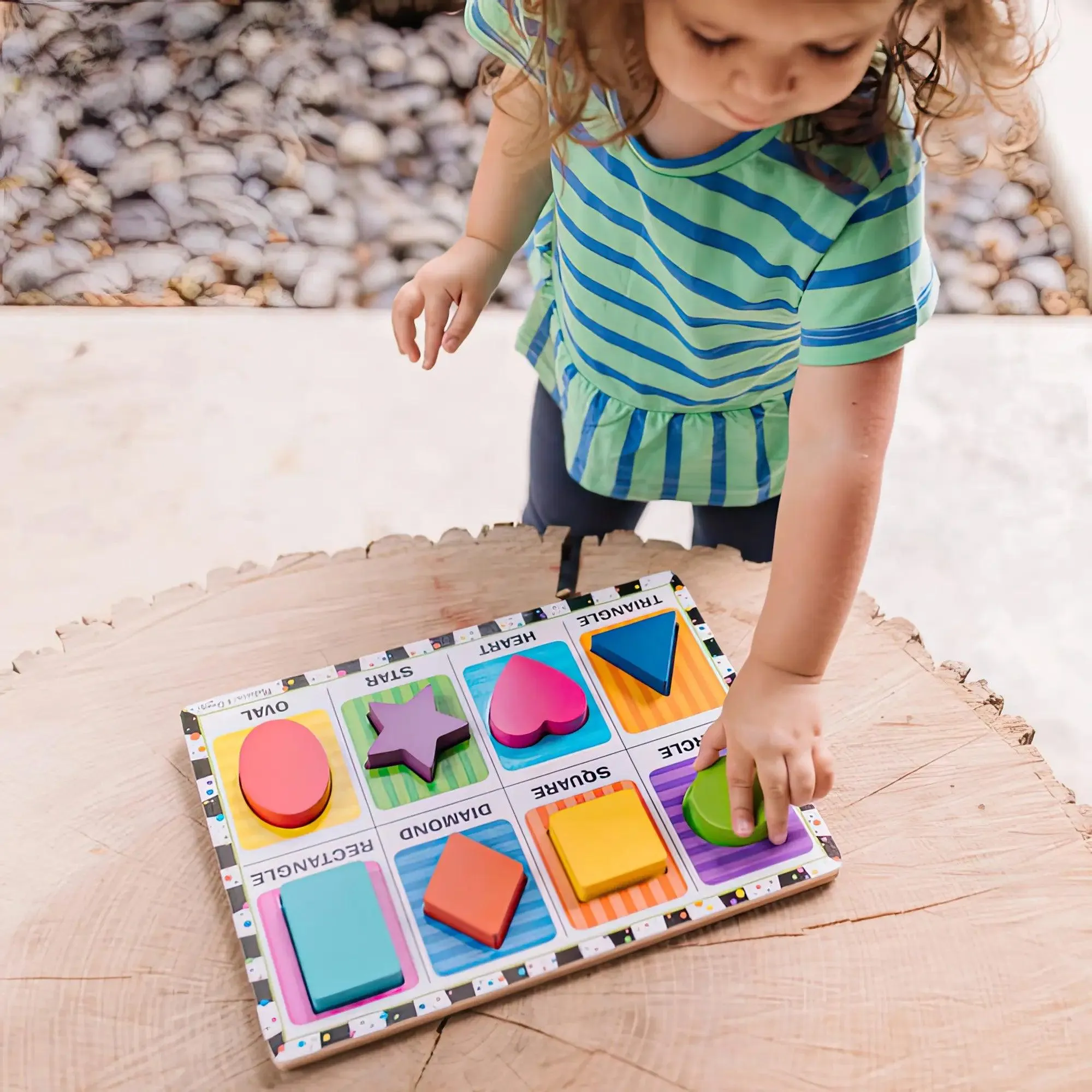 Melissa & Doug Shapes Chunky Puzzle - 8 Pieces