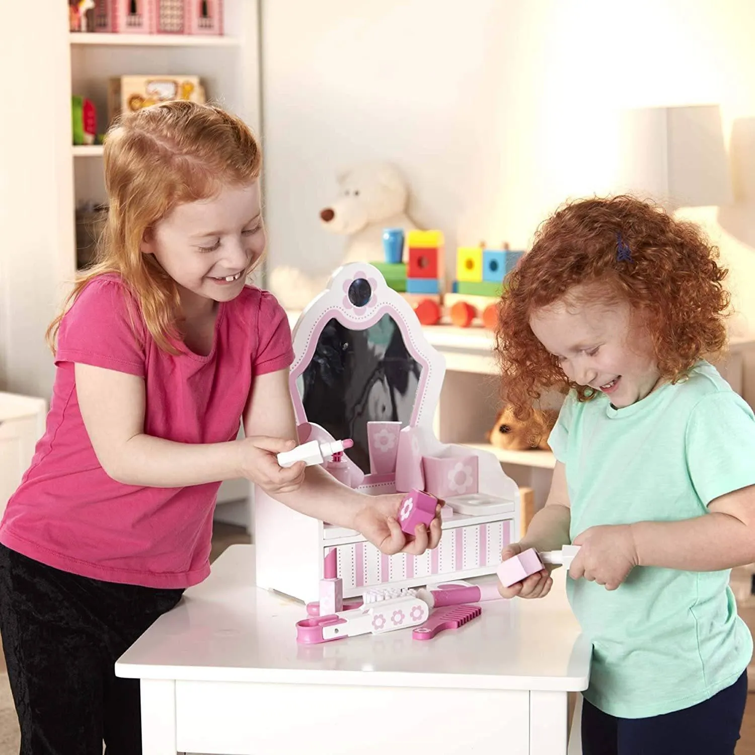 Melissa & Doug Wooden Beauty Salon Play Set - The Original