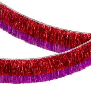Meri Meri Garland | Red & Pink Tinsel Fringe