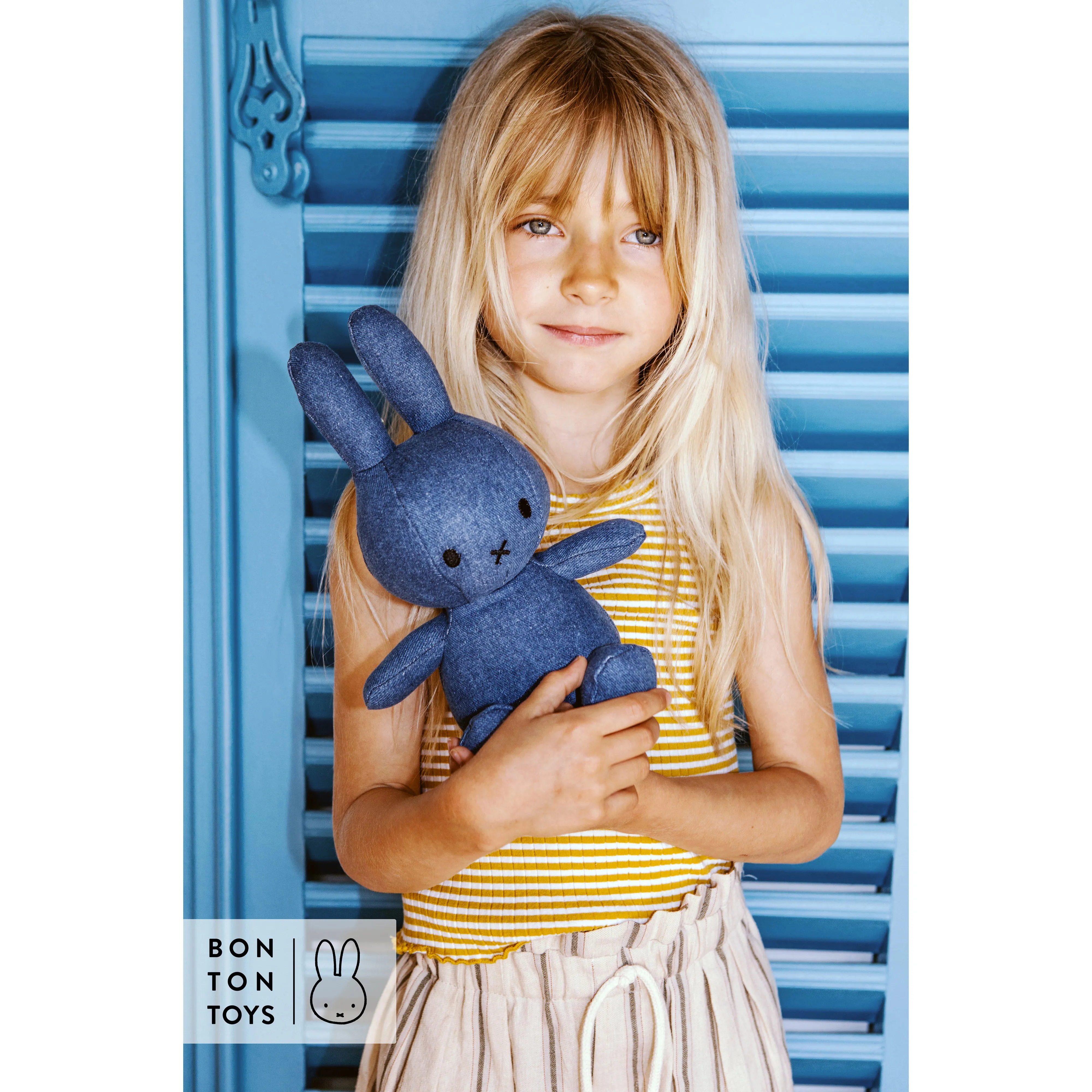 Miffy Sitting Mid Wash Denim - 33cm
