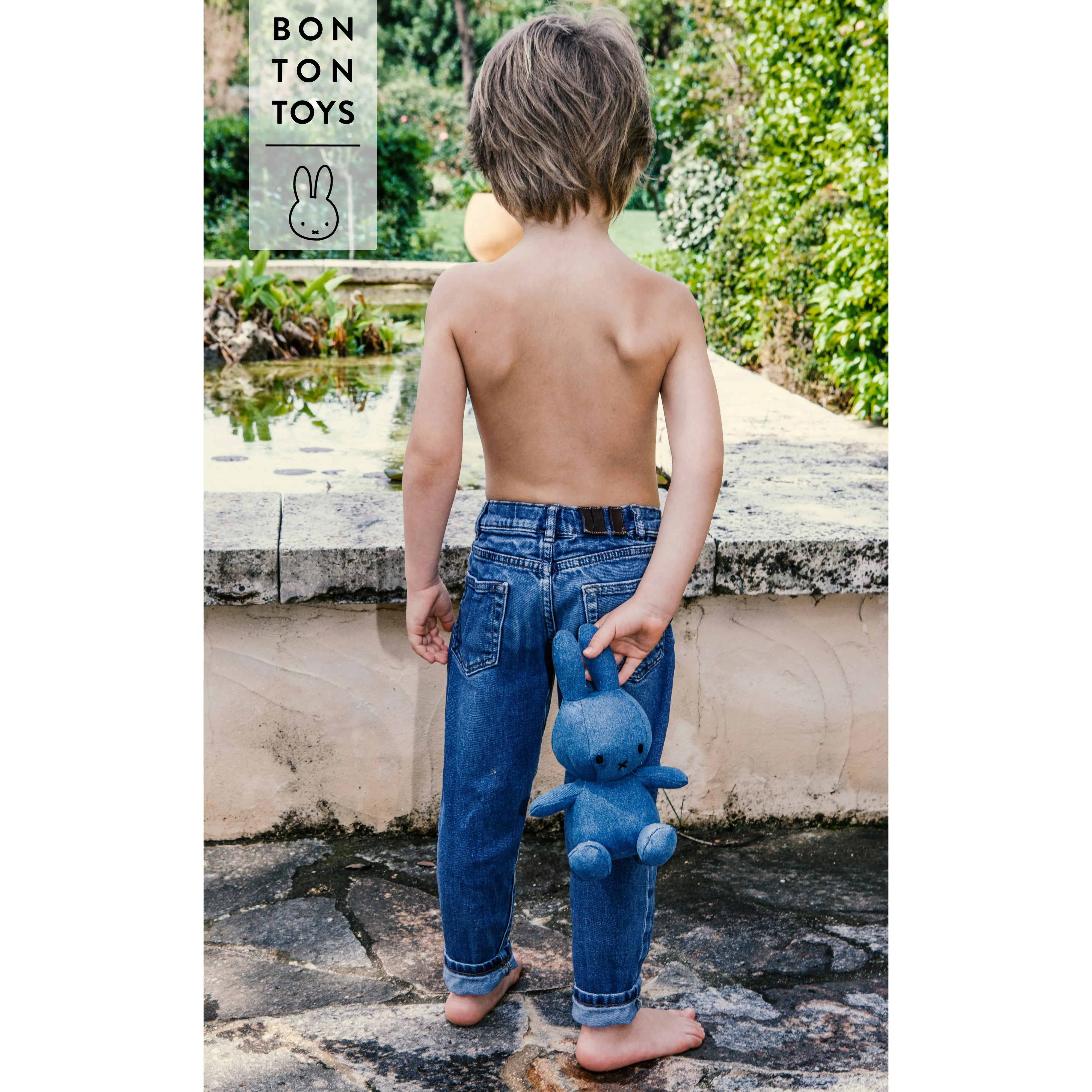 Miffy Sitting Mid Wash Denim - 33cm