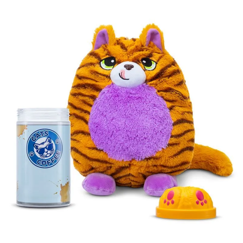 Misfittens Get Meowt! Basic Collectible Plush Cats Series 1 Fidget - Orange Tabby Cat