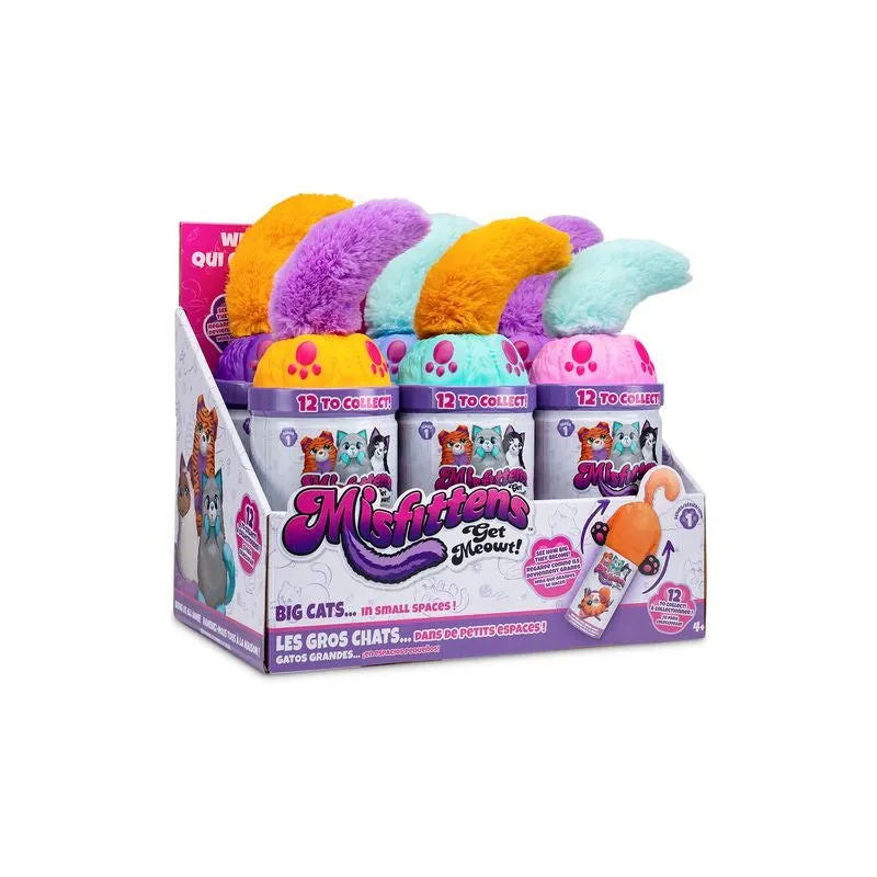 Misfittens Get Meowt! Basic Collectible Plush Cats Series 1 Fidget - Orange Tabby Cat