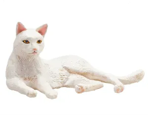Mojo 387368 Farmland Lying Cat White Figure