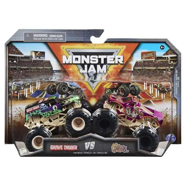 Monster Jam 1:64 2 Pack Series 19 Grave Digger Vs Calavera