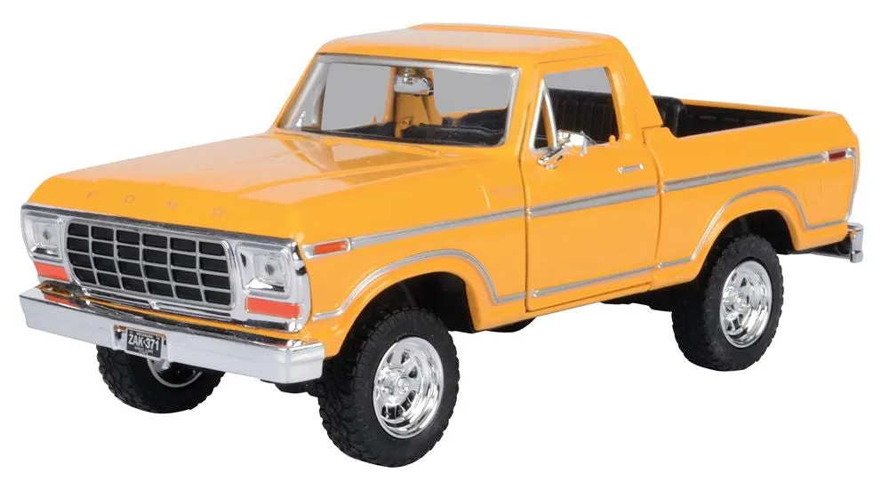 Motormax 1:24 Scale 1978 Ford Bronco Open Top Yellow