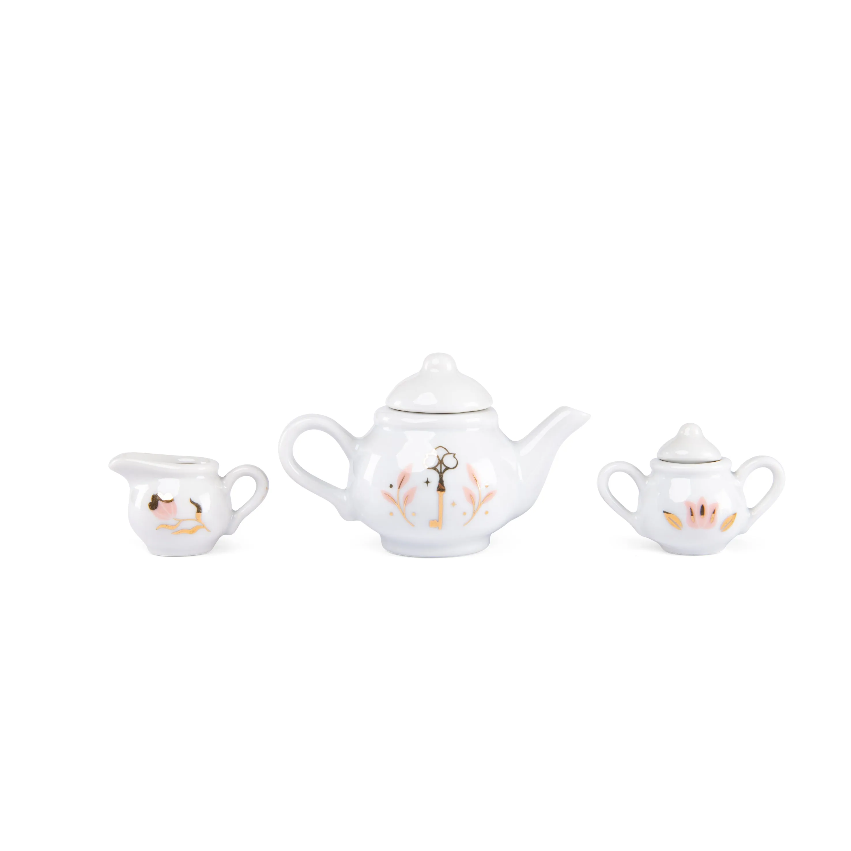 Moulin Roty La Petite Ecole De Danse Porcelaine Tea Set in Carry-On Suitcase