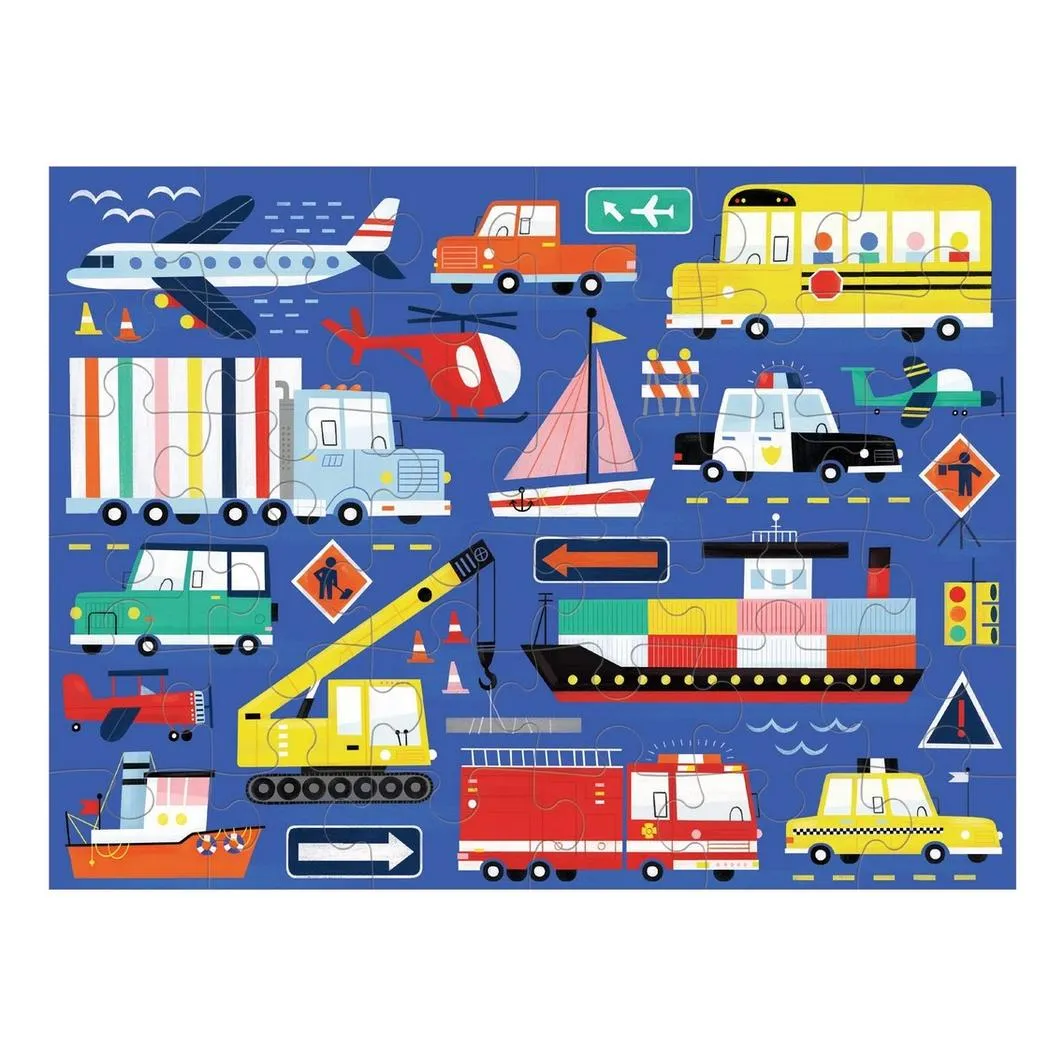 Mud Puppy 36 Piece Puzzle To Go Transportation