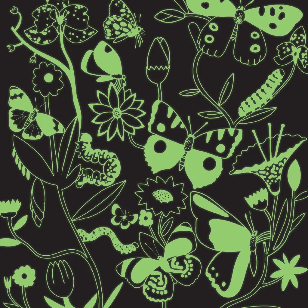 Mud Puppy Glow In The Dark Butterflies Illuminated 500 Piece Puzzle