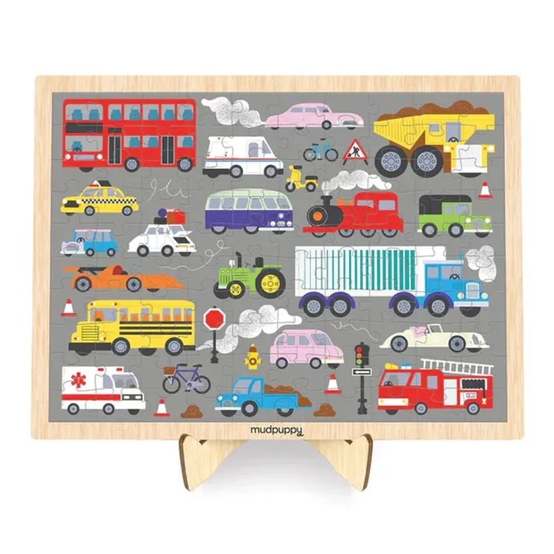 Mud Puppy On The Move 100 Piece Wooden Puzzle   Display