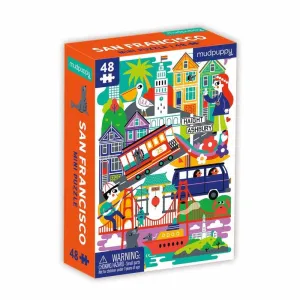 Mud Puppy San Francisco City 48 Piece Mini Puzzle