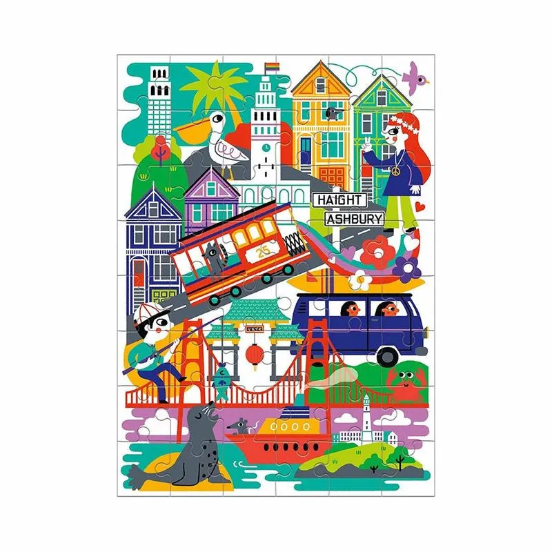 Mud Puppy San Francisco City 48 Piece Mini Puzzle