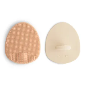 Mushie Cradle Cap Brush 2-Pack | Blush   Shifting Sand