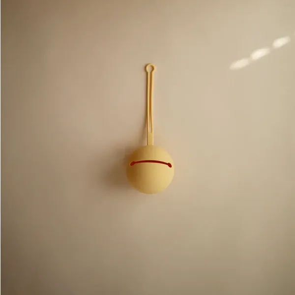 Mushie Pacificer Holder | Pale Daffodil