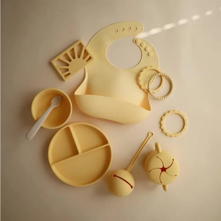 Mushie Pacificer Holder | Pale Daffodil