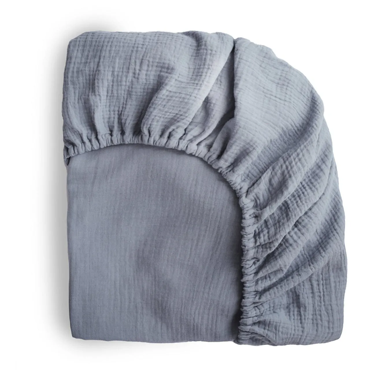 Mushie Soft Muslin Cot Fitted Sheet | Tradewinds