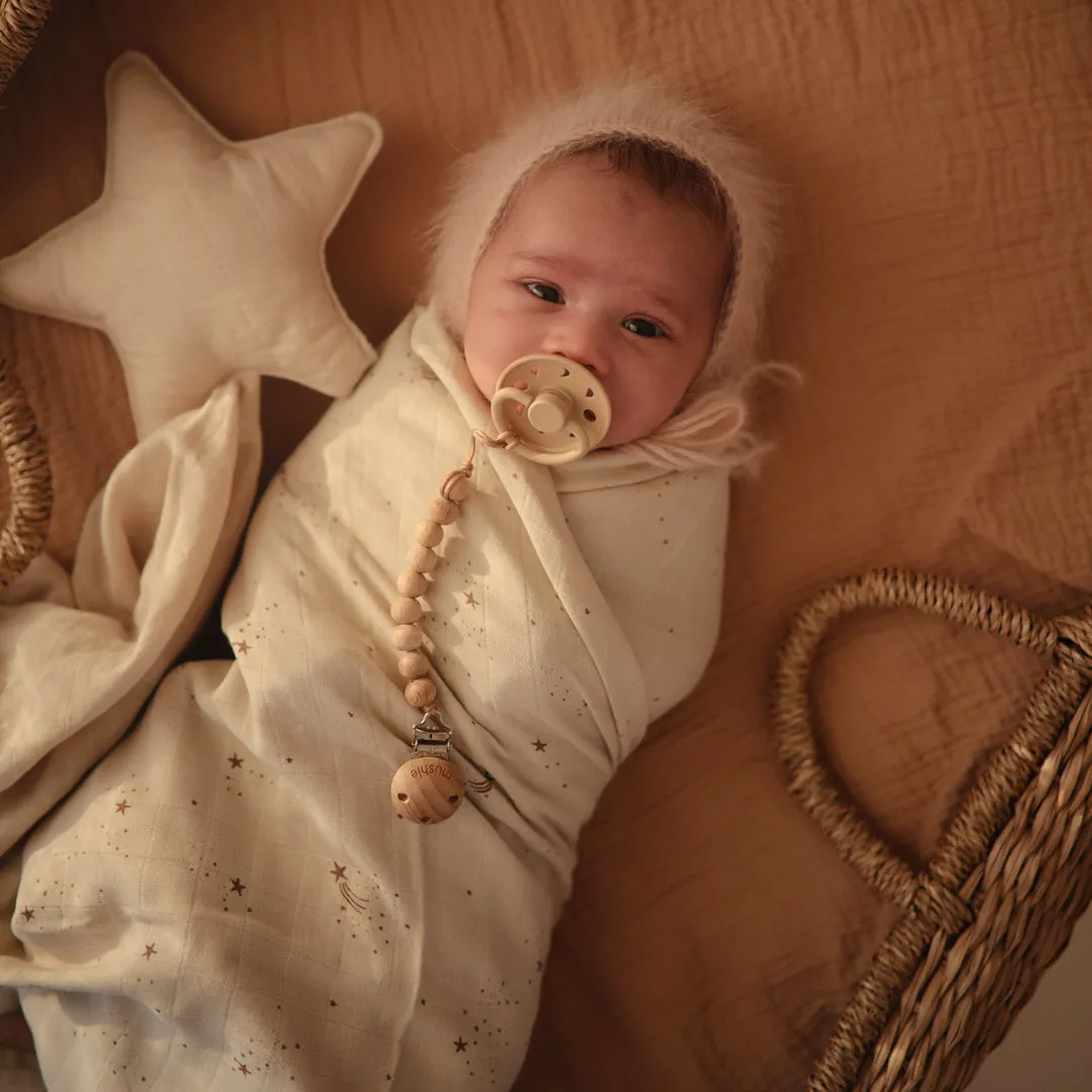 Mushie Swaddle | Falling Stars