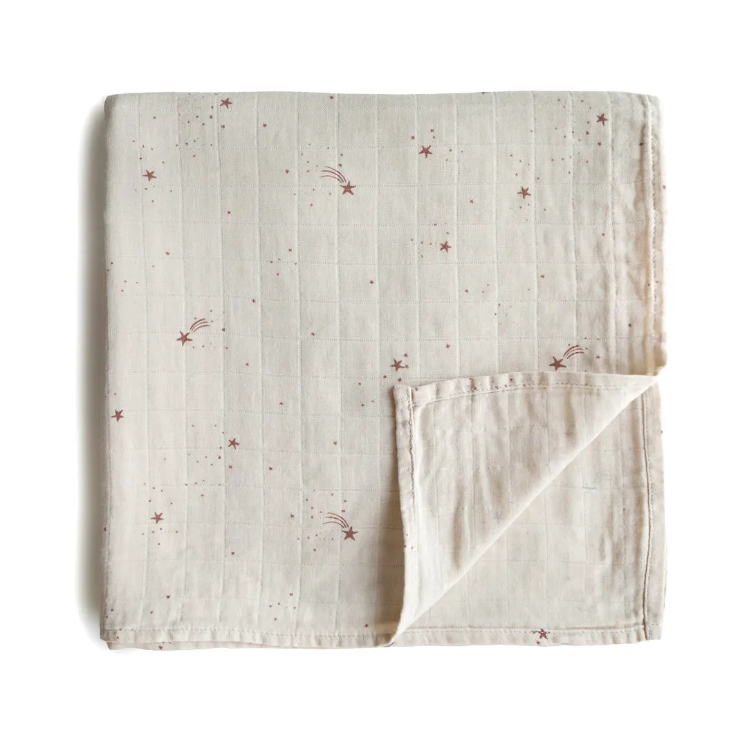 Mushie Swaddle | Falling Stars