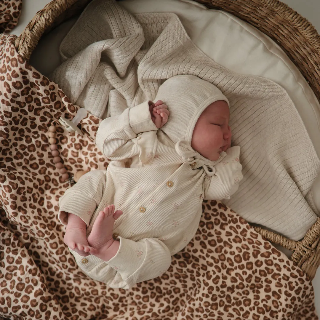 Mushie Swaddle | Leopard
