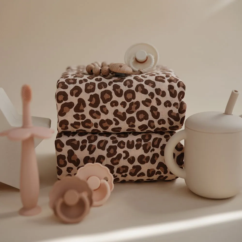 Mushie Swaddle | Leopard