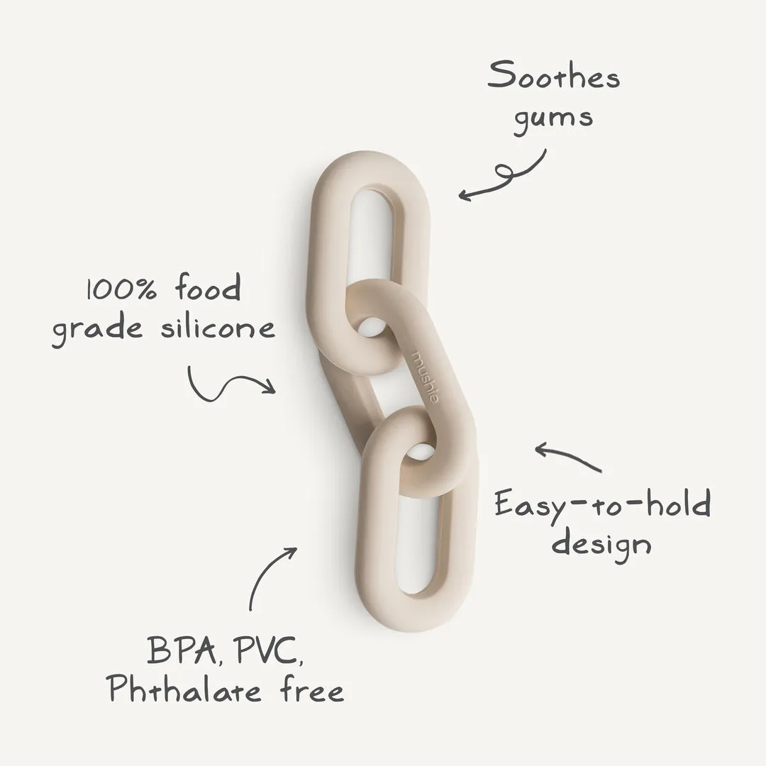 Mushie Teether Links | Natural