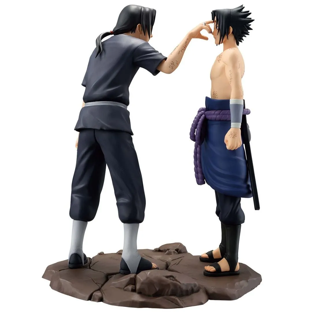 Naruto Shippuden Sasuke And Itachi Uchiha Red Eyes Reflecting The Heart Masterlise Ichibansho Statue