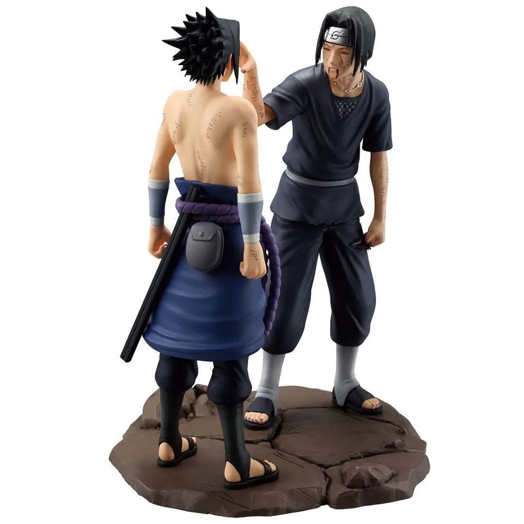 Naruto Shippuden Sasuke And Itachi Uchiha Red Eyes Reflecting The Heart Masterlise Ichibansho Statue