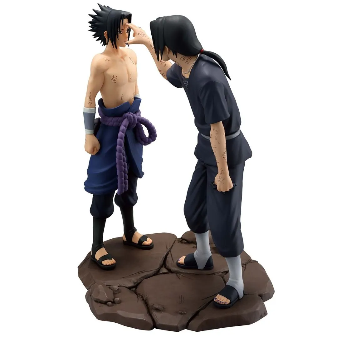 Naruto Shippuden Sasuke And Itachi Uchiha Red Eyes Reflecting The Heart Masterlise Ichibansho Statue