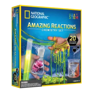 National Geographic Amazing Reactions Chemistry Set