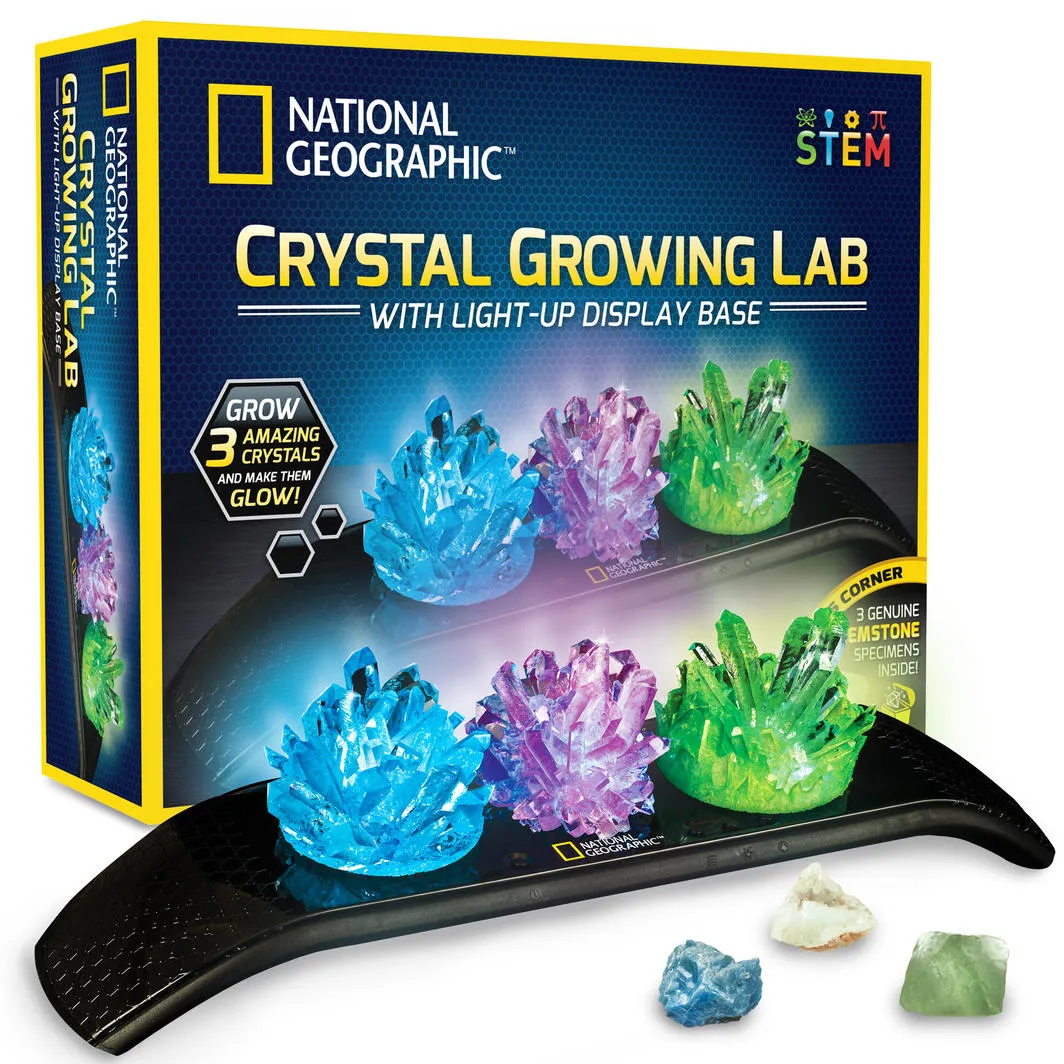National Geographic Crystal Growing Lab With Lightup Display Base