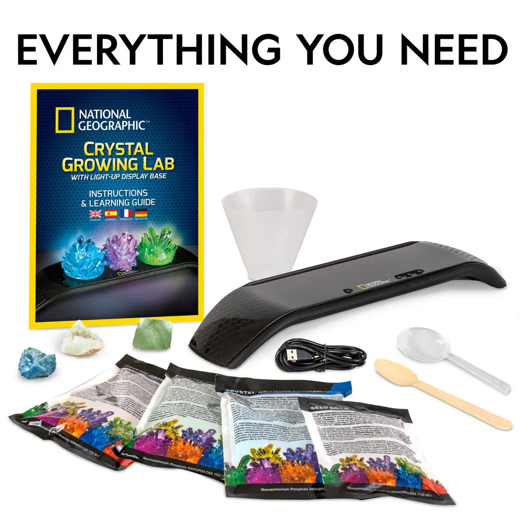 National Geographic Crystal Growing Lab With Lightup Display Base
